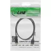 InLine USB 2.0 predlžovací kábel Type-A samec / samica, pozlátený, čierny, 0,5 m