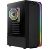 Aerocool Bionic V2 (PGS Bionic-G-BK-v2) počítačová skriňa Midi Tower, ATX, RGB, tvrdené sklo, čierna