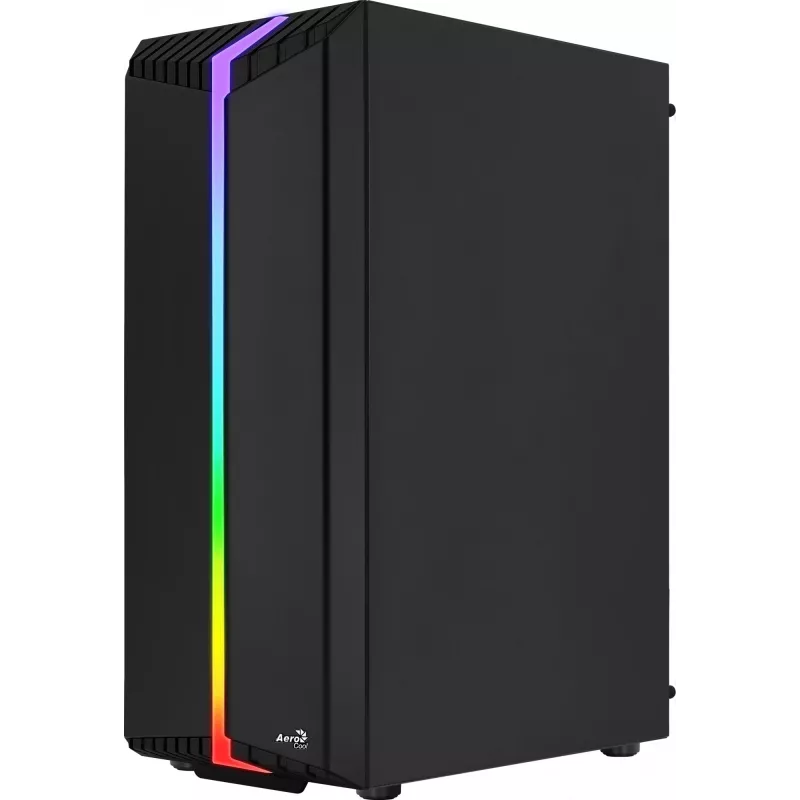 Aerocool Bionic V2 (PGS Bionic-G-BK-v2) počítačová skriňa Midi Tower, ATX, RGB, tvrdené sklo, čierna