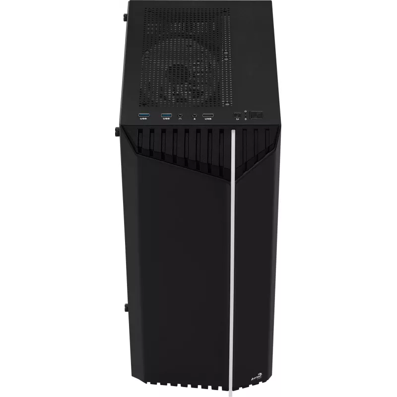 Aerocool Bionic V2 (PGS Bionic-G-BK-v2) počítačová skriňa Midi Tower, ATX, RGB, tvrdené sklo, čierna