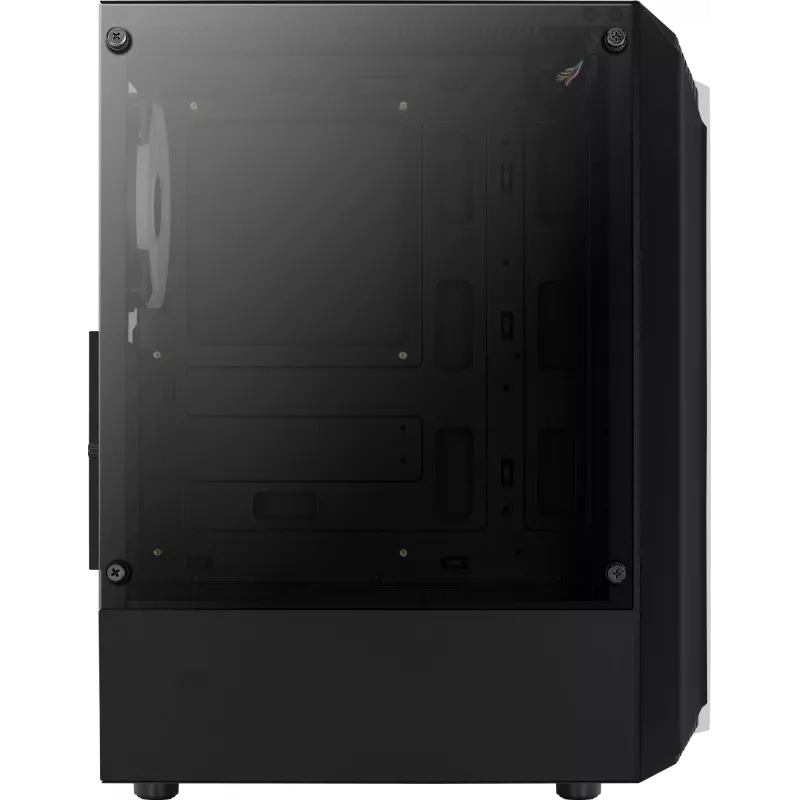 Aerocool Bionic V2 (PGS Bionic-G-BK-v2) počítačová skriňa Midi Tower, ATX, RGB, tvrdené sklo, čierna