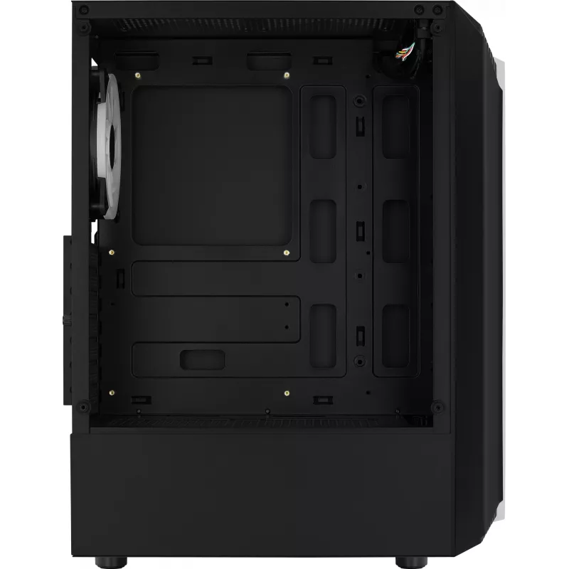 Aerocool Bionic V2 (PGS Bionic-G-BK-v2) počítačová skriňa Midi Tower, ATX, RGB, tvrdené sklo, čierna