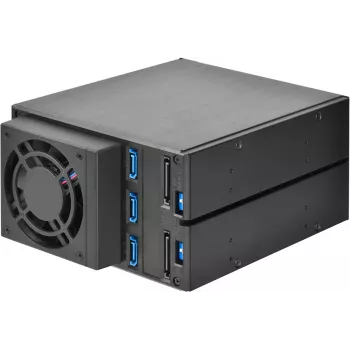 SILVERSTONE rám na výmenu diskov SST-FS303-12G čierny — rám na výmenu diskov pre 3,5-palcové alebo 2,5-palcové disky