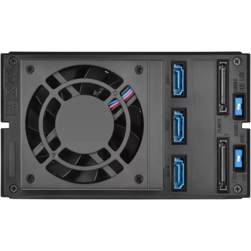SilverStone SST-FS303-12G 3-pozíciový vymeniteľný rám pre disky 3,5 palca, čierny