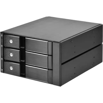 SILVERSTONE rám na výmenu diskov SST-FS303-12G čierny — rám na výmenu diskov pre 3,5-palcové alebo 2,5-palcové disky