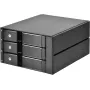 SilverStone SST-FS303-12G 3-pozíciový vymeniteľný rám pre disky 3,5 palca, čierny