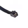 SilverStone SST-CPS05 kábel Mini-SAS HD (SFF-8643) na SATA 7-pin so sideband, 4-lane, SAS 12 Gbit/s, 0,5 m, čierny