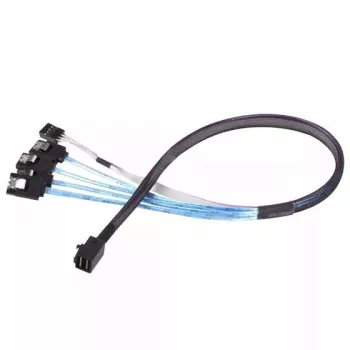 Kábel Silverstone CPS05 0,5 m Mini-SAS SFF-8643 na SATA 7-Pin