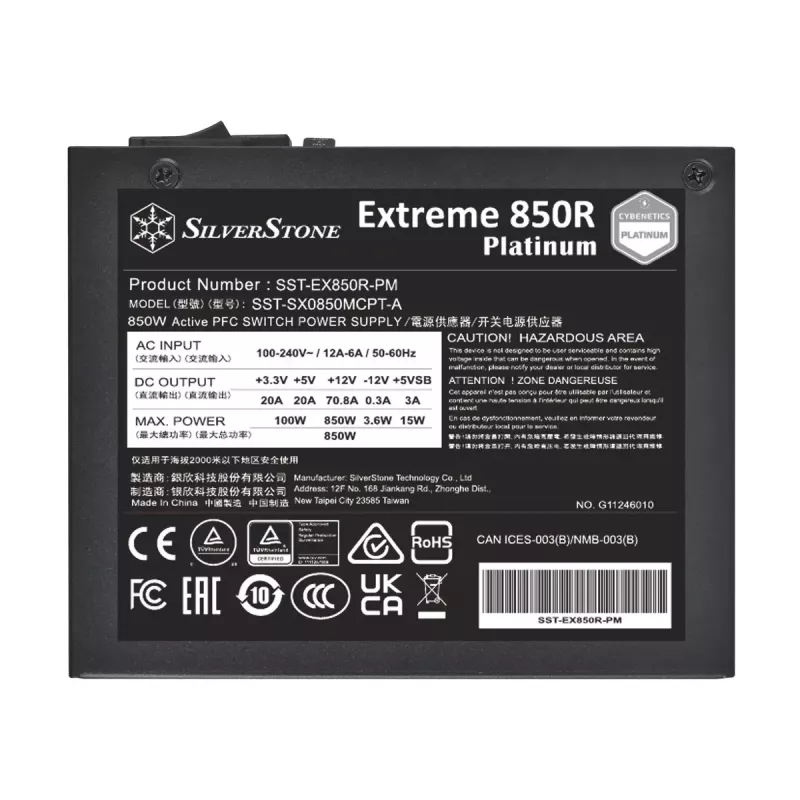 Napájací zdroj Silverstone SST-EX850R-PM 850 W