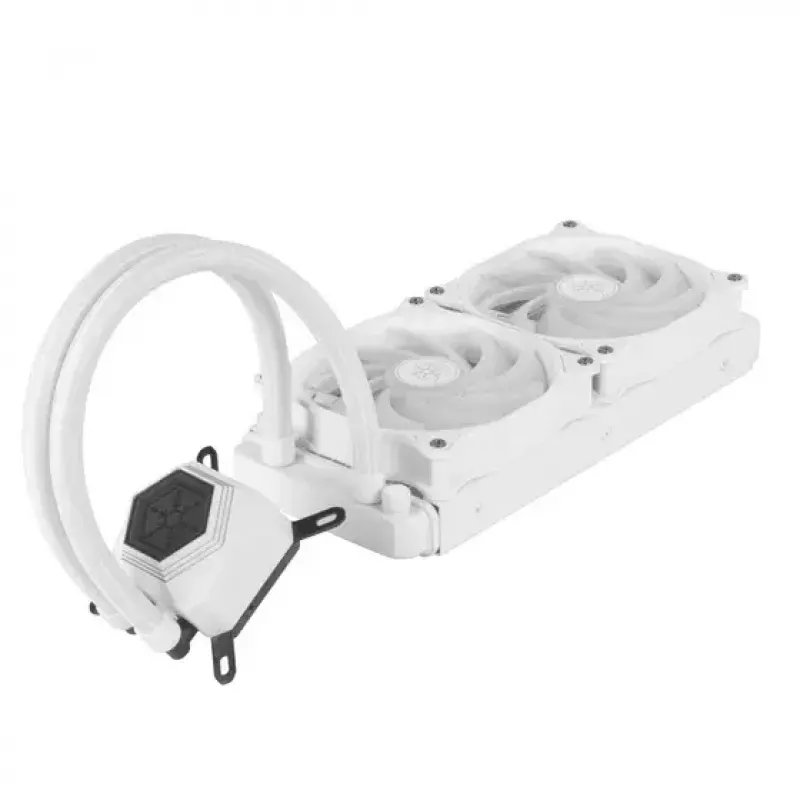 All-in-One kvapalinový chladič Silverstone SST-PF240W-ARGB-V2 12 cm biely