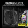 Ventilátor Corsair RS120 MAX 12 cm čierny 2000 U/min 4,2 mmH2O