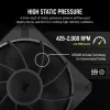 Ventilátor Corsair RS120 MAX 12 cm čierny 2000 U/min 4,2 mmH2O