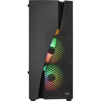 Aerocool WAVEBKV3 ATX PC skriňa z tvrdeného skla so 4xRGB ventilátormi čierna