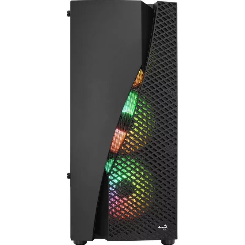 Aerocool WAVEBKV3 ATX PC skriňa z tvrdeného skla so 4xRGB ventilátormi čierna