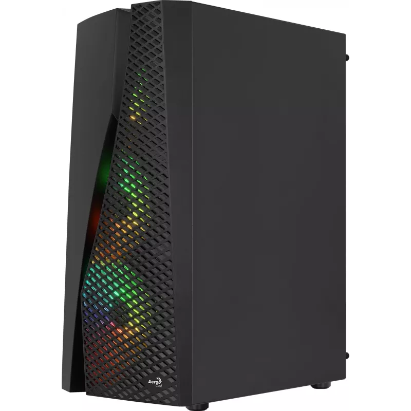 Aerocool WAVEBKV3 ATX PC skriňa z tvrdeného skla so 4xRGB ventilátormi čierna