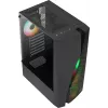 Aerocool WAVEBKV3 ATX PC skriňa z tvrdeného skla so 4xRGB ventilátormi čierna