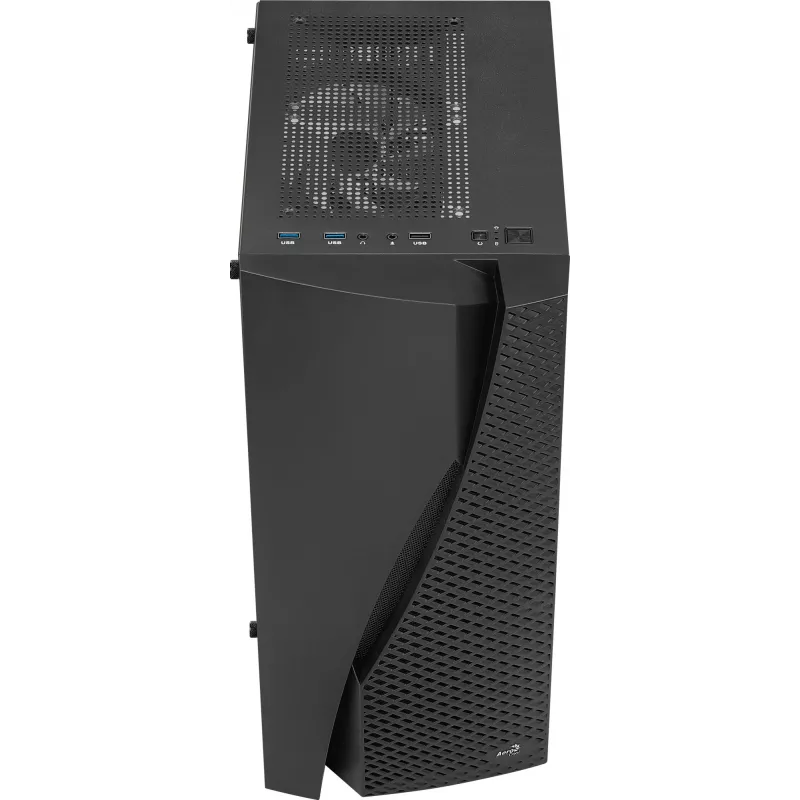 Aerocool WAVEBKV3 ATX PC skriňa z tvrdeného skla so 4xRGB ventilátormi čierna