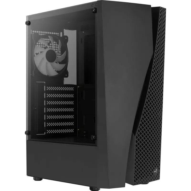 Aerocool WAVEBKV3 ATX PC skriňa z tvrdeného skla so 4xRGB ventilátormi čierna