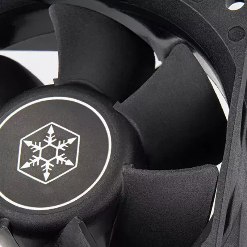 Ventilátor Silverstone FN80 8 cm čierny 27.81 cfm 1.86 mmH2O