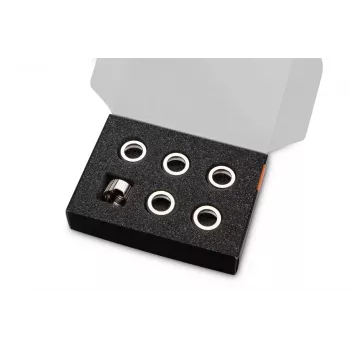 Kompresný krúžok EK Water Blocks mosadz nikel 6 kusov