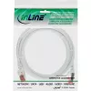 InLine patch kábel S/FTP PiMF Kat.6 250MHz PVC meď biely 0,5m