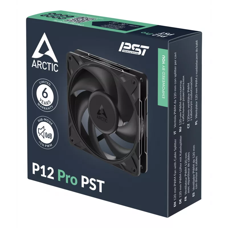 ARCTIC Freezer P12 Pro PST – 120 mm PWM ventilátor s rozbočovačom kábla