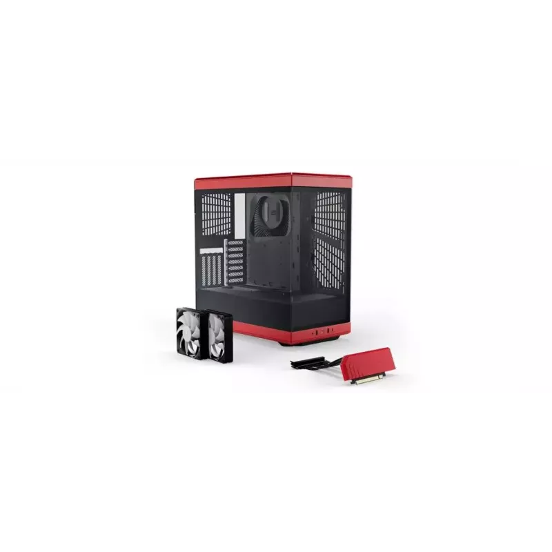 PC skriňa HYTE Y40 Midi Tower čierna, červená
