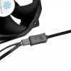 SilverStone SST-CPF05 PWM kábel na zníženie otáčok ventilátora, 10 cm, balenie 2 ks, čierny