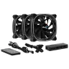 Aerocool ASTRO12PRO sada 3 ventilátory PC 12 cm LED RGB antivibračný diaľkový ovládač