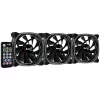 Aerocool ASTRO12PRO sada 3 ventilátory PC 12 cm LED RGB antivibračný diaľkový ovládač