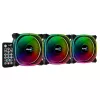 Aerocool ASTRO12PRO sada 3 ventilátory PC 12 cm LED RGB antivibračný diaľkový ovládač