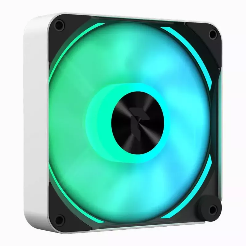 APNX FP2-120 PWM ARGB ventilátor do skrinky, 120 mm, 500–1800 ot./min., 83,85 CFM, 34,8 dB, biely