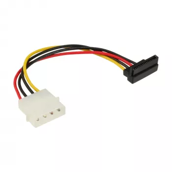 InLine SATA napájací adaptérový kábel 5,25 palca / 15-pin SATA 0,15 m, zahnutý nadol