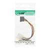 InLine SATA napájací adaptérový kábel 5,25 palca / 15-pin SATA 0,15 m, zahnutý nadol