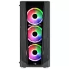 Aerocool PRISMBKV3 PC skriňa ATX čierna 4 ventilátory ARGB predná strana bočnica z tvrdeného skla