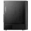Aerocool PRISMBKV3 PC skriňa ATX čierna 4 ventilátory ARGB predná strana bočnica z tvrdeného skla