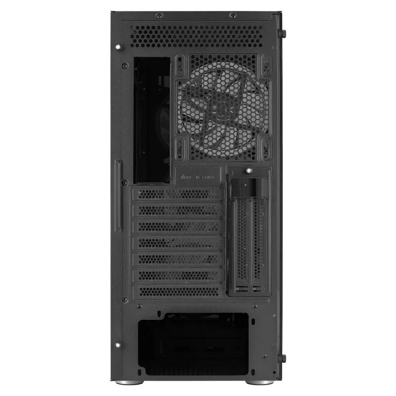 Aerocool PRISMBKV3 PC skriňa ATX čierna 4 ventilátory ARGB predná strana bočnica z tvrdeného skla
