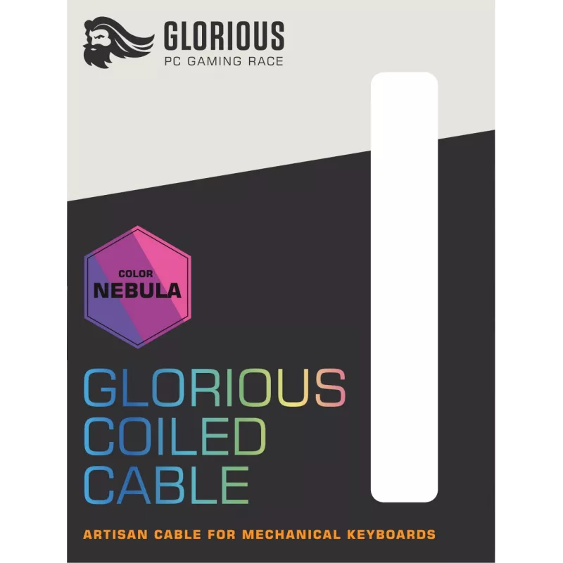 Glorious Gaming Coiled fialová 1.37 m