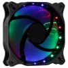 AEROCOOL COSMO12FRGB 120 mm skriňový ventilátor, 1000 ot/min, 15 LED RGB, Molex konektor, 3,72 W, čierny