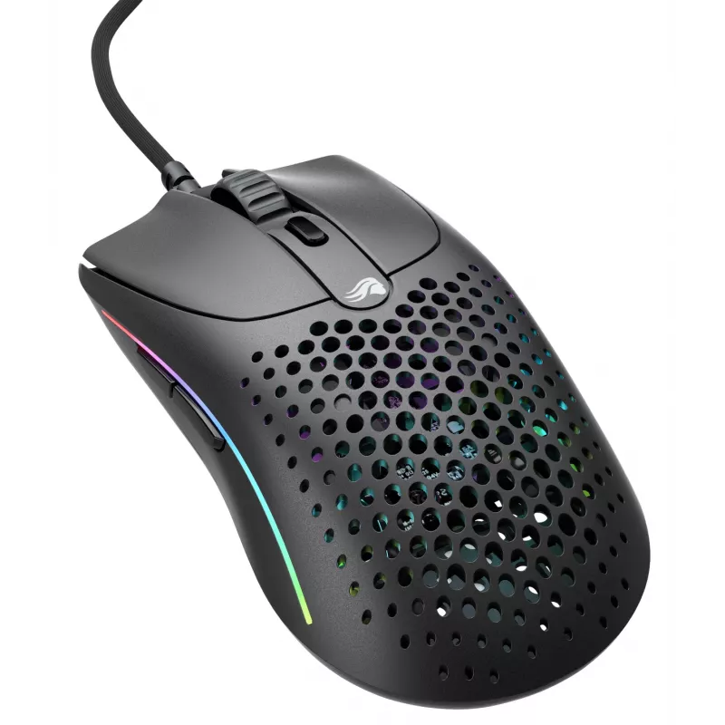 Glorious Gaming Glorious Model O Wired 2 - matná čierna, pravácka, optická, USB Type-A, 26000 DPI, 1 ms, čierna