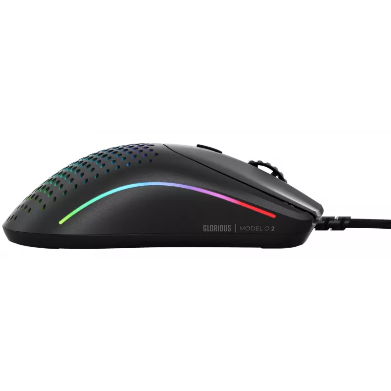 Glorious Gaming Glorious Model O Wired 2 - matná čierna, pravácka, optická, USB Type-A, 26000 DPI, 1 ms, čierna
