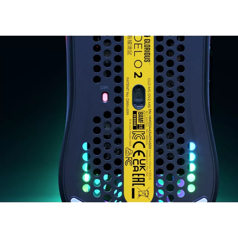 Glorious Gaming Glorious Model O Wired 2 - matná čierna, pravácka, optická, USB Type-A, 26000 DPI, 1 ms, čierna