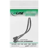 InLine PWM Y napájací kábel ventilátora, 4-pólový. 1M/2F, 0,15 m