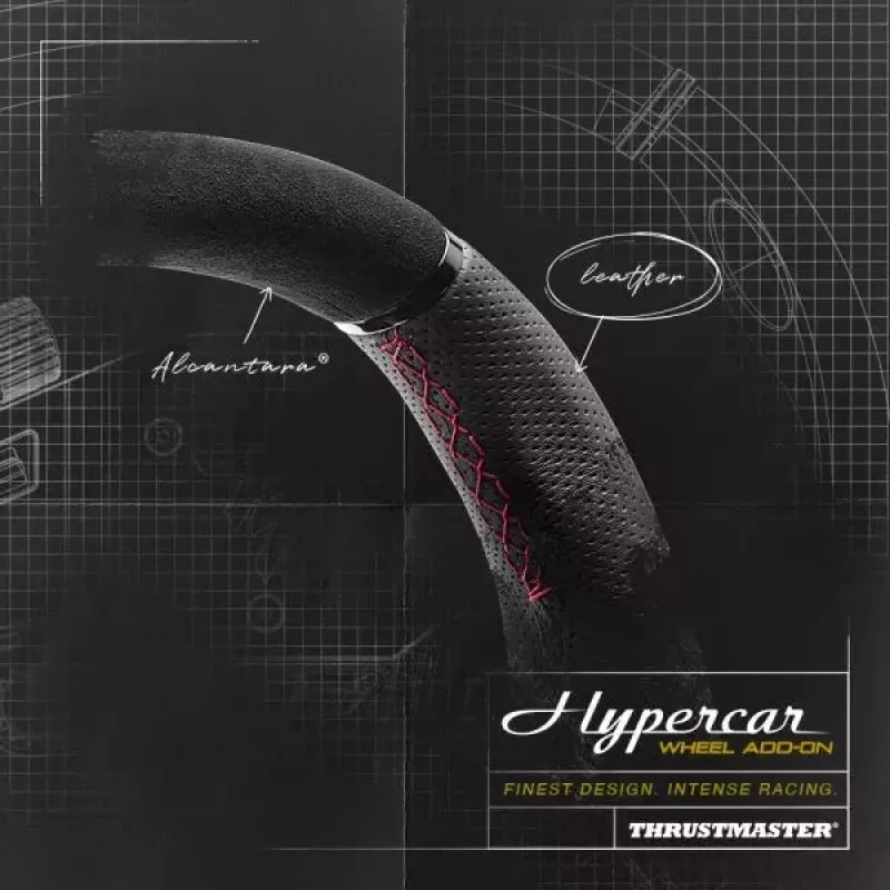 Thrustmaster Hypercar Wheel Add-On čierny, strieborný volant PC, PlayStation 4, PlayStation 5, Xbox, Xbox One