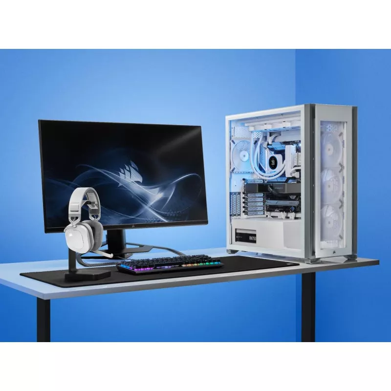 CORSAIR herný headset Hs80 - Wireless - biela