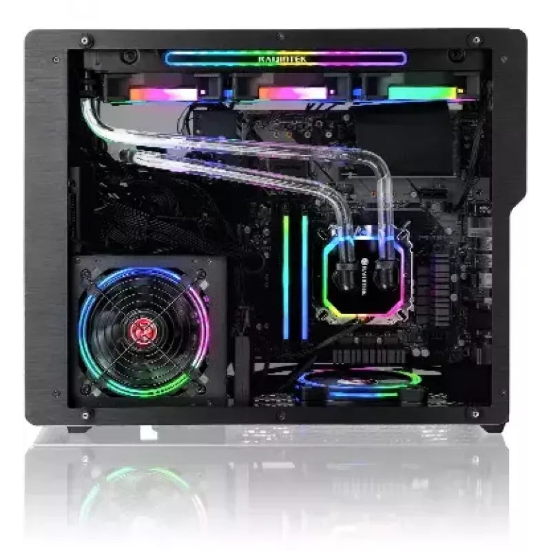 PC skriňa RAIJINTEK Ophion M Evo ALS Midi Tower čierna, transparentná