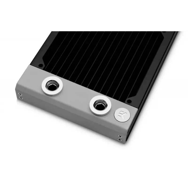 Chladič EK Water Blocks mosadz meď nerezová oceľ biely