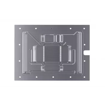 Vodný blok + backplate Alphacool 13456 akryl hliník čierna strieborná transparentná