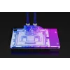 Vodný blok + backplate Alphacool 13456 akryl hliník čierna strieborná transparentná