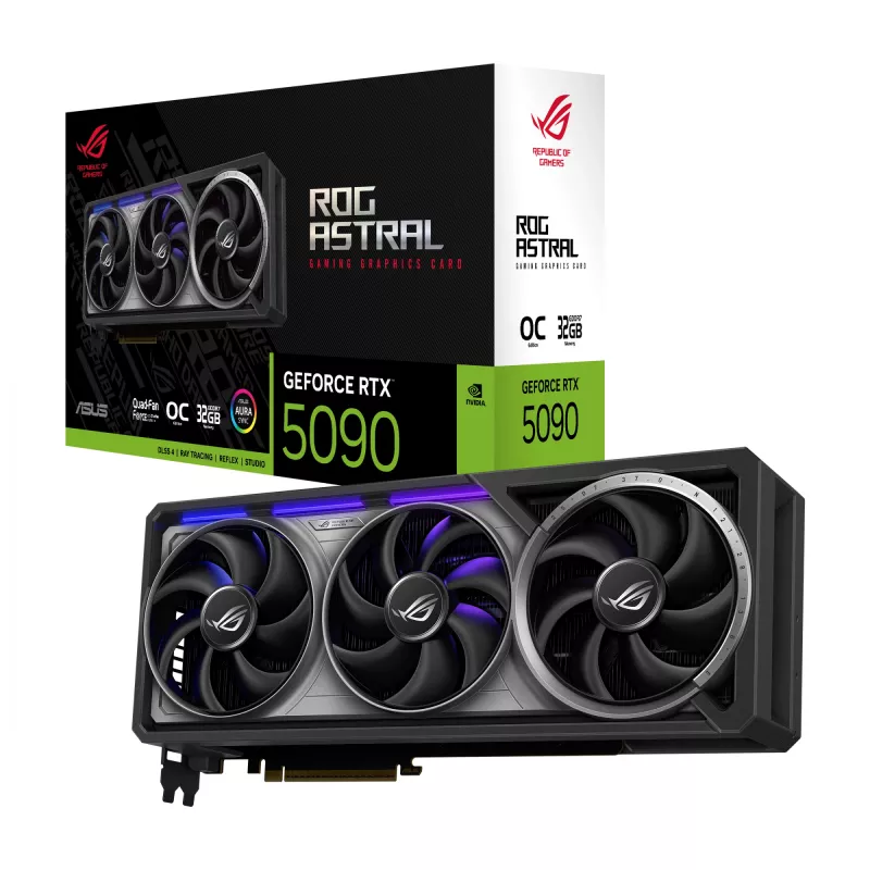 Grafická karta ASUS GeForce RTX 5090 — 32 GB GDDR7, 512-bit, PCIe 5.0, 4 ventilátory, 357,6×149,3×76 mm